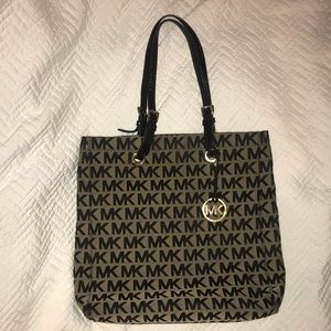 Authentic Michael Kors Logo Printed Tote